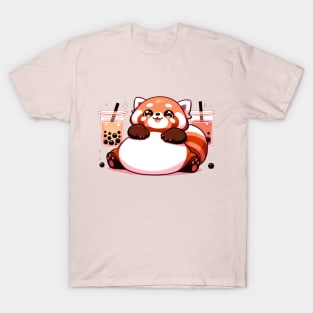 Red Panda Boba T-Shirt